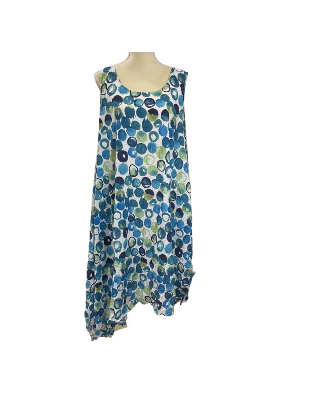 Liv by Habitat Clothes Asymmetrical Midi Dress Women's Size XL Polka Dot Print